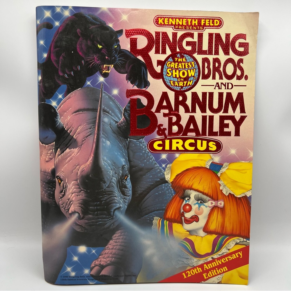 1990 Ringling Bros Barnum‎ & Bailey Circus 120th Annv. Edition Souvenir Program